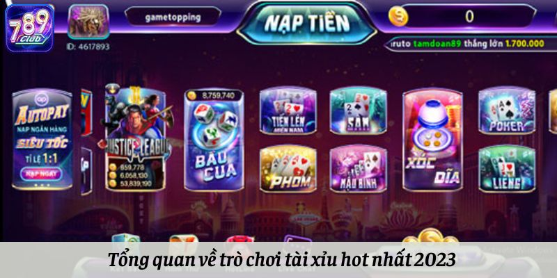 Tổng quan về trò chơi tài xỉu hot nhất 2023